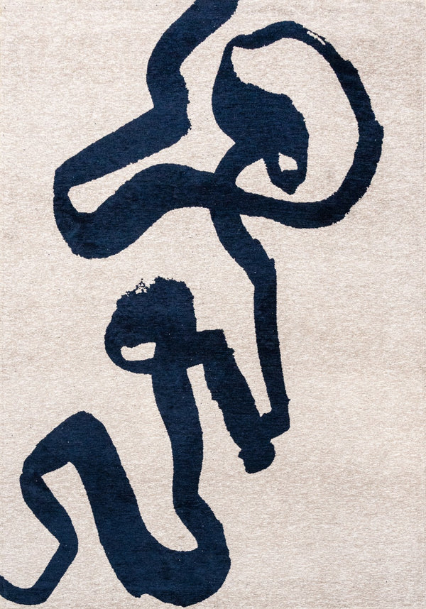 Louis De Poortere Craft Ribbon - Experience Vibrant Artistry With Dynamic Textures For A Stylish, Modern Space Beige ,Blue 100% Pet Poly (40% Rpet) 118532-louis-de-poortere