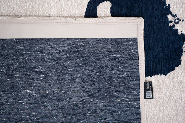 Louis De Poortere Craft Ribbon - Experience Vibrant Artistry With Dynamic Textures For A Stylish, Modern Space Beige ,Blue 100% Pet Poly (40% Rpet) 118532-louis-de-poortere