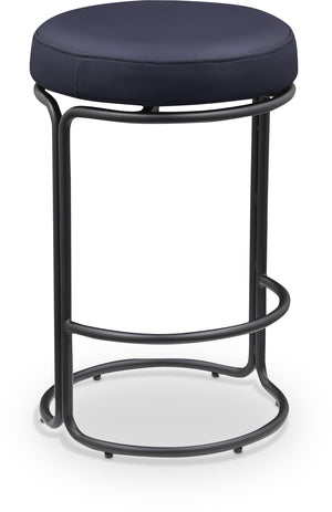 Madison Black Vegan Leather Counter Stool 984Black-C Meridian Furniture