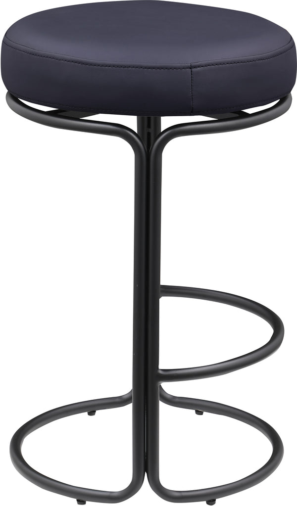 Madison Black Vegan Leather Counter Stool 984Black-C Meridian Furniture