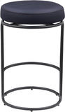 Madison Black Vegan Leather Counter Stool 984Black-C Meridian Furniture