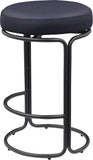 Madison Black Vegan Leather Counter Stool 984Black-C Meridian Furniture