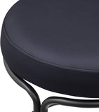 Madison Black Vegan Leather Counter Stool 984Black-C Meridian Furniture