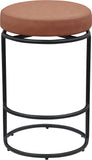 Madison Cognac Vegan Leather Counter Stool 984Cognac-C Meridian Furniture