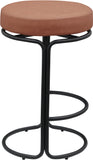 Madison Cognac Vegan Leather Counter Stool 984Cognac-C Meridian Furniture