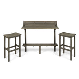 Christopher Knight Home® Noble House Wood Balcony Bar Set