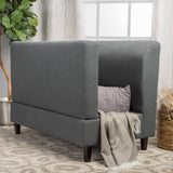 Christopher Knight Home® Tovah Charcoal Fabric Storage Loveseat