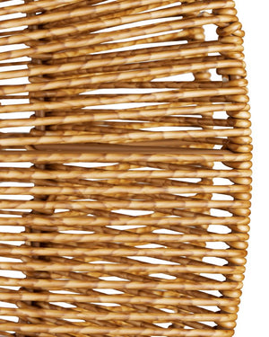 Currey & Company Barbary Fluted Outdoor Pendant - Elegant Starfruit Design In All-weather Wicker, Adjustable Height Natural All,Weather Wicker ,Metal ,Glass 9500-0019-currey-company