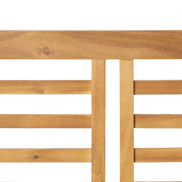 English Elm Caydon Outdoor Loveseat Solid Acacia Hardwood Open Slat Frame Patio Bench Seating 56818.00WTC