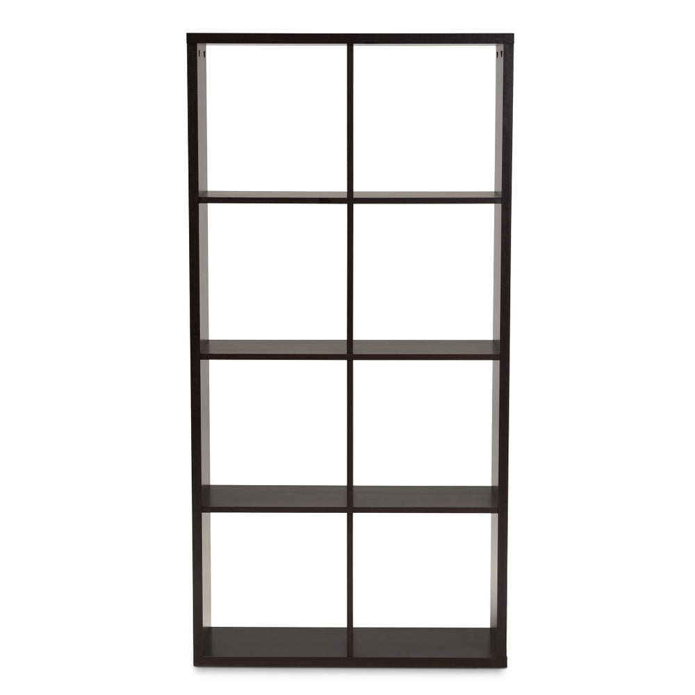 Baxton Studio Baxton Studio Janne Modern 8-Cube Storage Shelf in Dark Brown - Stylish Organization for Any Space SHF-BS-4X2-Wenge