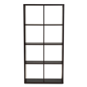 Baxton Studio Baxton Studio Janne Modern 8-Cube Storage Shelf in Dark Brown - Stylish Organization for Any Space SHF-BS-4X2-Wenge