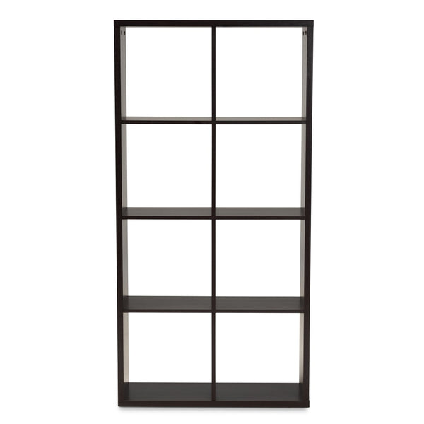 Baxton Studio Baxton Studio Janne Modern 8-Cube Storage Shelf in Dark Brown - Stylish Organization for Any Space SHF-BS-4X2-Wenge