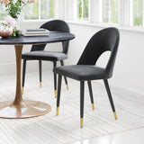 Menlo Dining Chair - Set of 2 Black 109873 Zuo Modern