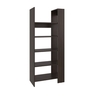 English Elm Hatley Five Shelf Open Bookcase Cognac Manufactured Wood for Living Room Display B092P390624