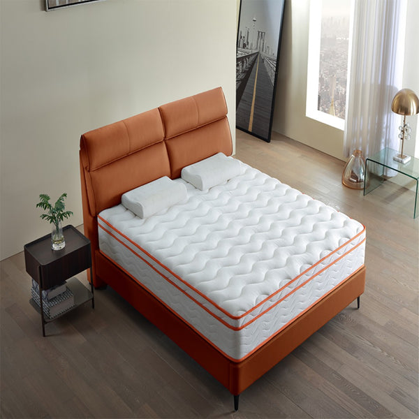 English Elm Cool Gel Memory Foam Pocket Spring Hybrid Mattress Medium Firm Certipur Certified W3203P348771