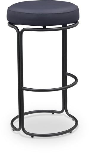 Madison Black Vegan Leather Bar Stool 985Black-C Meridian Furniture