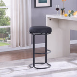 Madison Black Vegan Leather Bar Stool 985Black-C Meridian Furniture