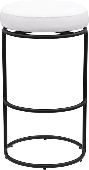 Madison Cream Vegan Leather Bar Stool 985Cream-C Meridian Furniture