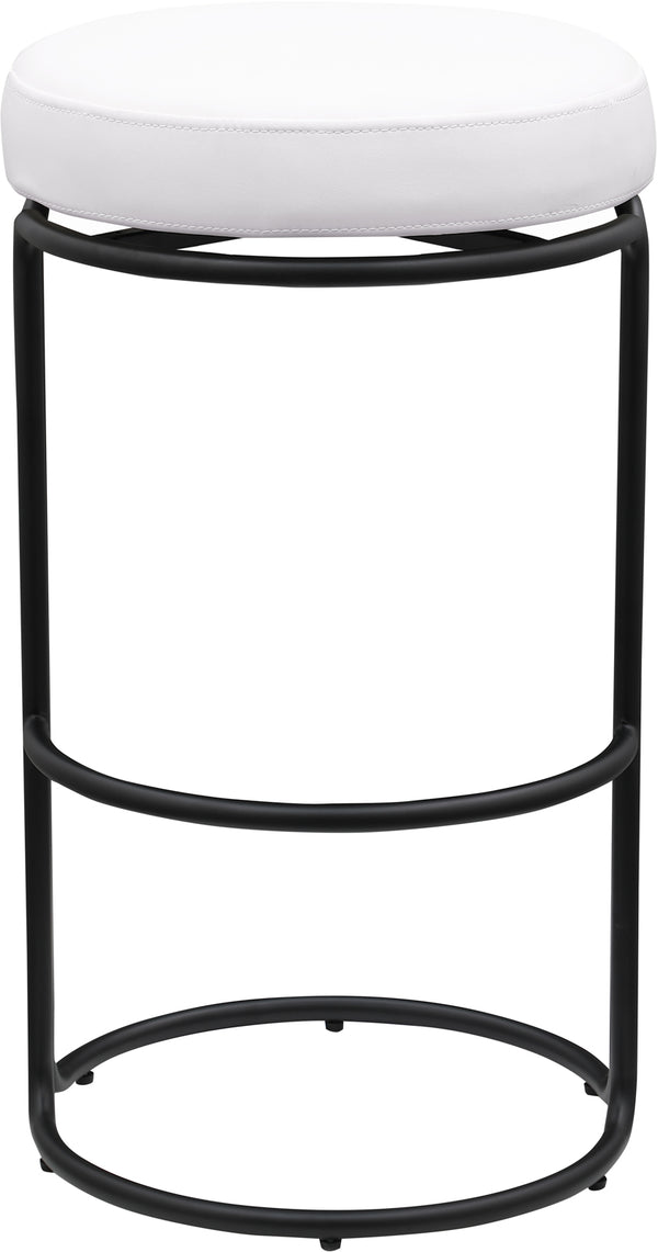 Madison Cream Vegan Leather Bar Stool 985Cream-C Meridian Furniture