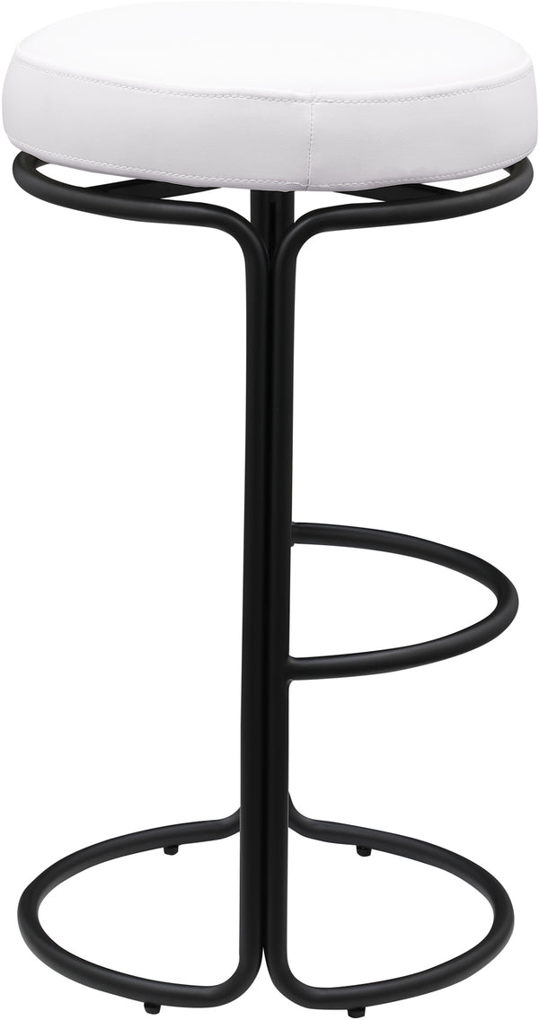 Madison Cream Vegan Leather Bar Stool 985Cream-C Meridian Furniture