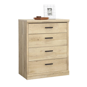 English Elm 4-Drawer Chest - Stylish Brown Finish With Rustic Handles For Effortless Organization & Display Space B356P402618