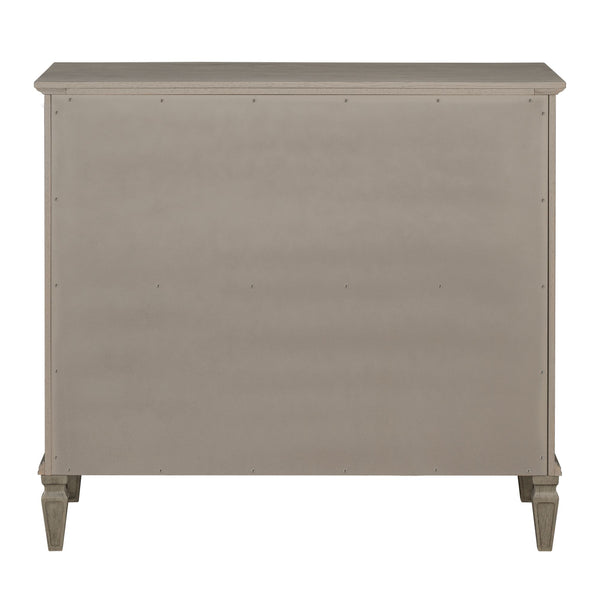 JLA Home Madison Park Signature - 4-drawer Victorian-style dresser with antique-finish wood, dovetail drawers, metal knobs, anti-tip safety Reclaimed Grey MPS137-0322