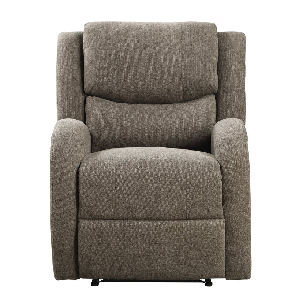 English Elm Modern Power Reclining Chair In Brown Chenille Upholstery - Plush, Contoured Comfort With Solid Frame B011P256234