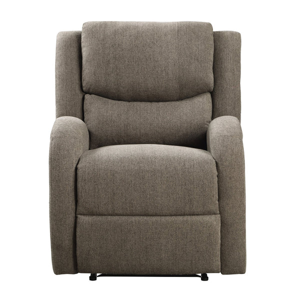 English Elm Modern Power Reclining Chair In Brown Chenille Upholstery - Plush, Contoured Comfort With Solid Frame B011P256234