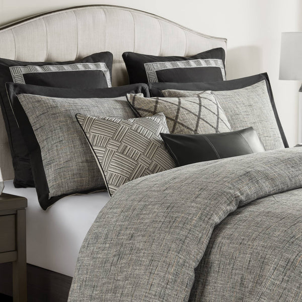 JLA Home Madison Park Signature - Comforter Madison Park Signature Chenille Jacquard Queen Set — Luxe Hotel-Inspired Grey Elegance 96 L x 92 W x 1.5H MPS10-546