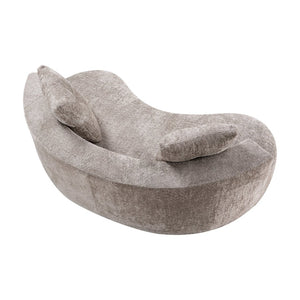 English Elm 79.5" Boucle Floor Sofa Seats Three with Cloud Soft Foam Core and Two Accent Pillows Camel W5515P443758