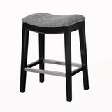 Madison Park Belfast Modern/Contemporary Saddle Counter Stool FPF20-0401 Grey