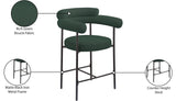 Blake Green Boucle Fabric Counter Stool 986Green-C Meridian Furniture