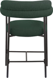 Blake Green Boucle Fabric Counter Stool 986Green-C Meridian Furniture