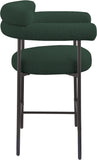 Blake Green Boucle Fabric Counter Stool 986Green-C Meridian Furniture