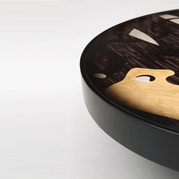 English Elm Fun Art Hand-painted Italian Minimalist Square Coffee Table for Contemporary Living Rooms T5686P508400