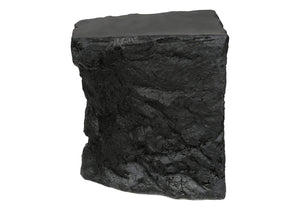 English Elm Accent Table Rock Sculpted Magnesium Oxide Matte Black Indoor Outdoor Side B2710P461685