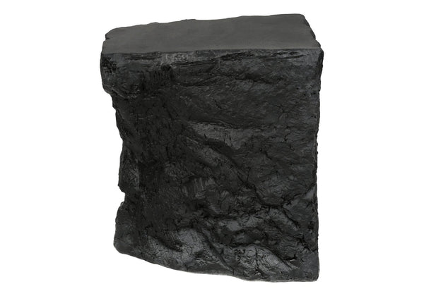 English Elm Accent Table Rock Sculpted Magnesium Oxide Matte Black Indoor Outdoor Side B2710P461685