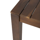 Christopher Knight Home® - Noble House - Nola Outdoor Rustic Acacia Wood Dining Table, Dark Brown