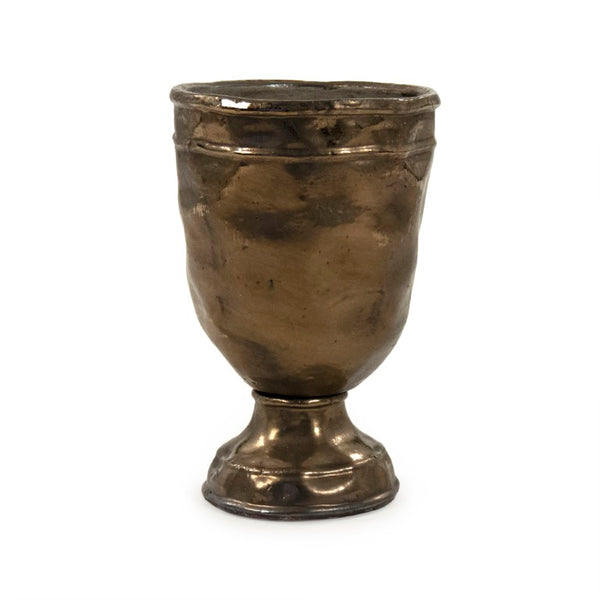 Zentique Distressed Metallic Bronze Star Sculpture — Hand-Distressed Ceramic Accent for Rustic Wall, Mantel Display W9.5 x H14 x D9.5 9872L A773