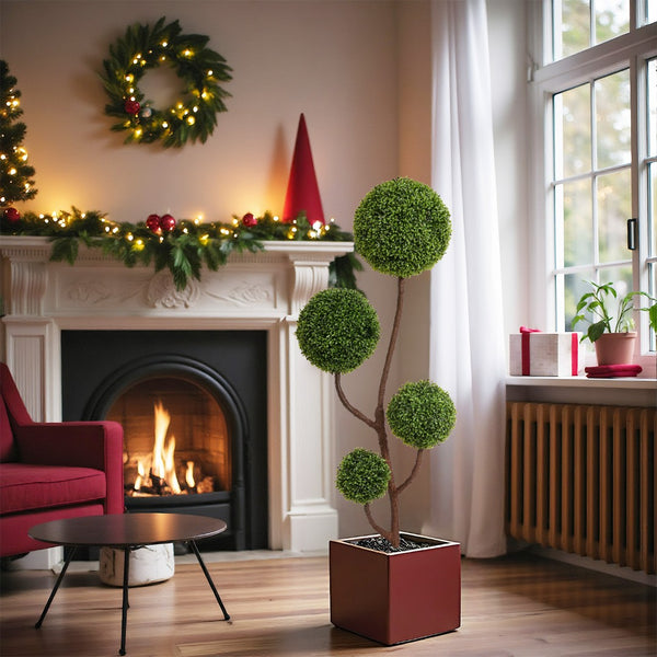 English Elm 5ft Artificial Willow Silk Faux Tree Cascading Branches for Living Room or Office W2945P279015