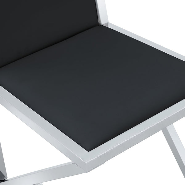 English Elm Table and Chair Set 10 Seat Tempered Glass Dining with Silver Metal Frames Black+Silver W1151S04769