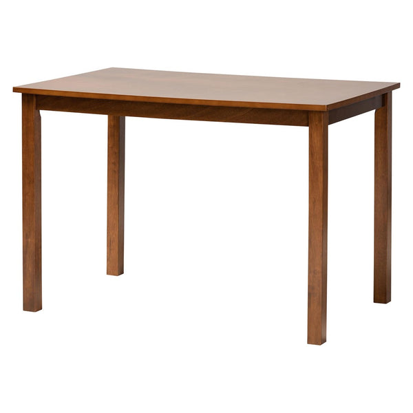 Baxton Studio Baxton Renaud Modern 5-Piece Dining Set in Grey & Walnut – Stylish Comfort for Small Spaces Felicia-Grey/Walnut-5PC Dining Set