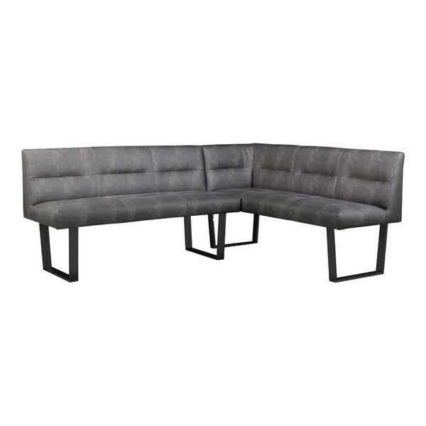 English Elm Hanlon Upholstered Corner Bench High Density Foam Seating for Modern Dining Nooks B2769S00012