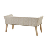 Madison Park Welburn Transitional Accent Bench MP105-0999 Taupe Multi