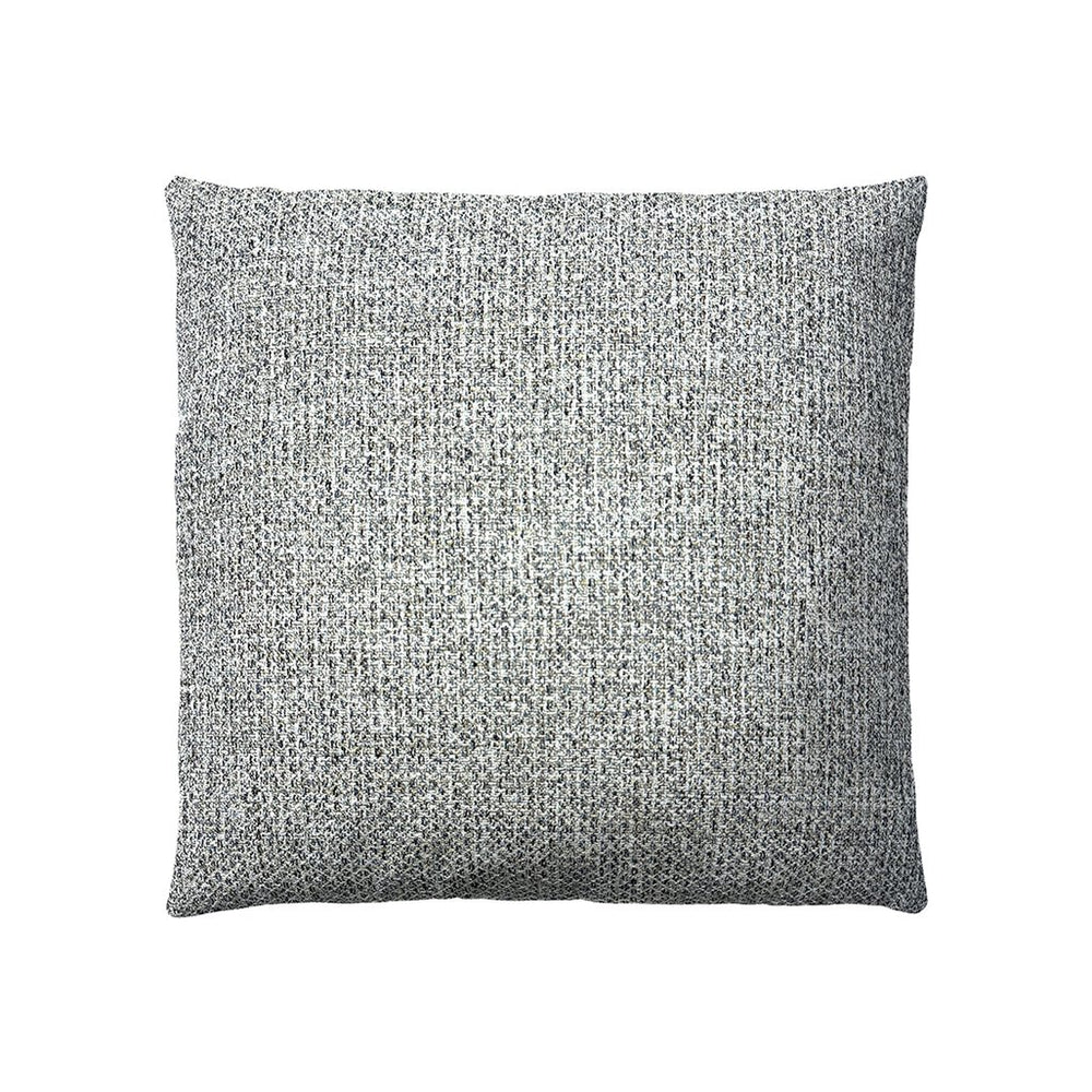 JLA Home Chapel Hill - Solid Textured Square Pillow 20x20 — Woven Multicolor Accent with Removable Shell, Plush Feather Blend Navy/Beige CH30-0039
