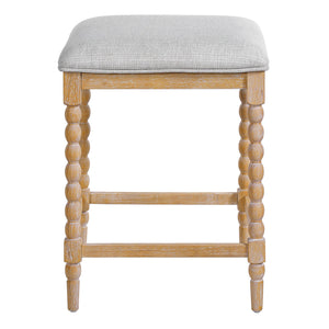 English Elm Christopher Knight Home® - 26''Counter 26'' Counter Stools Set Of 2 - Upholstered Foam-Padded Seats, Solid Acacia Wood Frame, Natural Finish N780P339749N