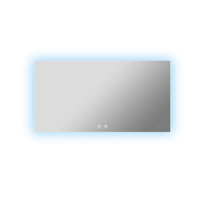 English Elm Vellum Frameless Led Backlit Vanity Mirror with Defogger for Spa Bathroom B2731P478366