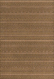 Unique Loom Outdoor Modern Southwestern Machine Made Geometric Rug Light Brown, Brown/Gold 6' 1" x 9' 0"