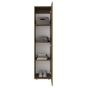 English Elm Home Freestanding Tall Storage Cabinet with Mirror Door and Four Interior Shelves B070P487574