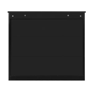 English Elm 32'' Bathroom Wall Cabinet Mirror — 32-inch Wall-Mounted Medicine Cabinet with Adjustable Shelves for Streamlined Bathroom Storage and Stylish Organization Black N710P254922B
